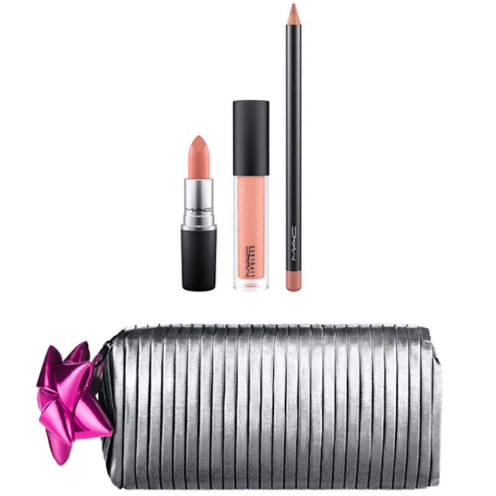 Mac Nude Lips Shiny Pretty Things Goodie Bag 🎄💕